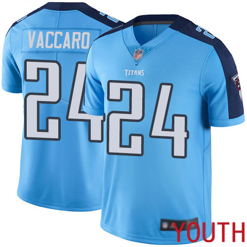 Tennessee Titans Limited Light Blue Youth Kenny Vaccaro Jersey NFL Football #24 Rush Vapor Untouchable->youth nfl jersey->Youth Jersey